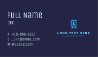 Phone Ribbon Lettermark Business Card Image Preview