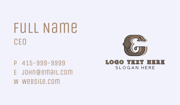 Artisan Brand Boutique Letter G Business Card Design Image Preview