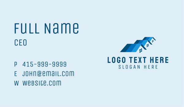 Roof Residential House Business Card Design Image Preview