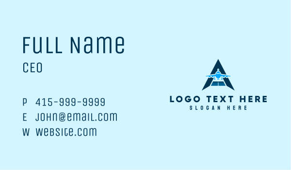 Airline Travel Letter A Business Card Design Image Preview