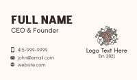 Flower Yarn Bouquet  Business Card Design