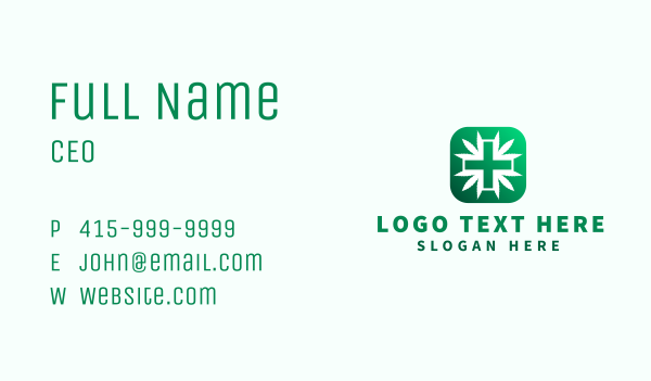 Marijuana Medical Leaf Business Card Design Image Preview