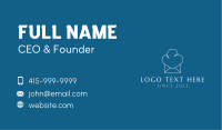 White Chef Hat Mail Business Card Image Preview