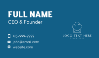 White Chef Hat Mail Business Card Preview