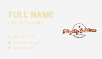 Quirky Vintage Emblem Wordmark Business Card Image Preview