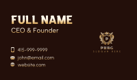 Luxury Sword Shield Crest Business Card Image Preview