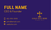 Royal Cross Letter T Business Card Image Preview