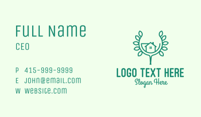 Green Home Gardening Business Card Image Preview