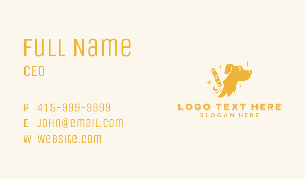 Dog Pet Care Grooming Business Card Design Image Preview