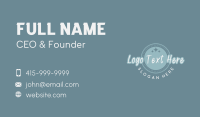 Star Circle Wordmark Business Card Design