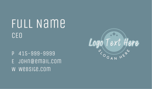 Star Circle Wordmark Business Card Design Image Preview