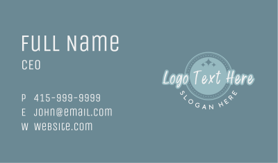 Star Circle Wordmark Business Card Image Preview