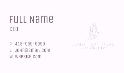 Nude Nature Lady  Business Card Image Preview