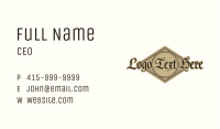 Vintage Folk Wordmark Business Card Image Preview