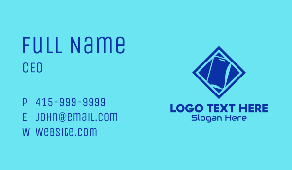 Digital Mobile Phone Business Card Design Image Preview