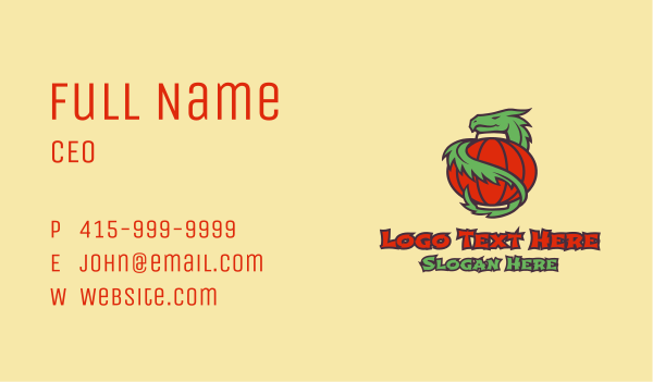 Chinese Dragon Lantern Business Card Design Image Preview