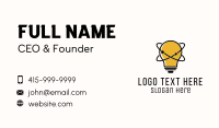 Lightbulb Orbit Brainstorming Business Card Image Preview