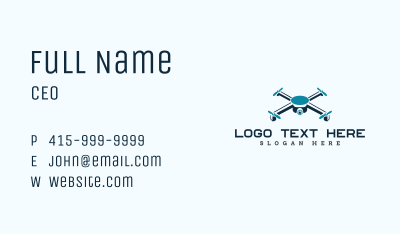 Drone Aerial Surveillance Business Card Image Preview