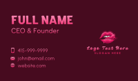 Sexy Woman Lips Business Card Image Preview