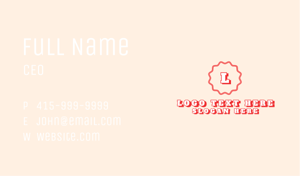 Beauty Fashion Badge Letter Business Card Design Image Preview