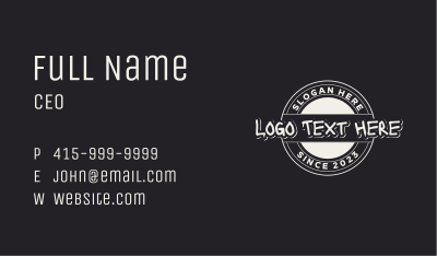 Round Casual Business Business Card Image Preview