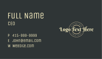 Classic Shop Cafe Wordmark Business Card Image Preview