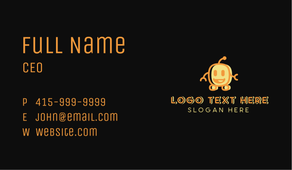 Intelligent Robotic Software Business Card Design Image Preview