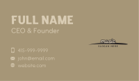 Rustic Cursive Wordmark Business Card Image Preview