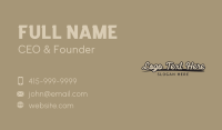 Rustic Cursive Wordmark Business Card Image Preview