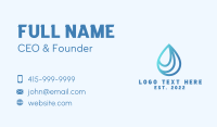Water Droplet Fluid Business Card Design