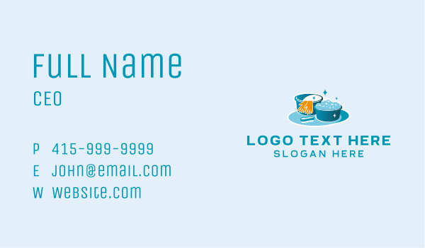 Housekeeping Cleaning Maintenance Business Card Design Image Preview