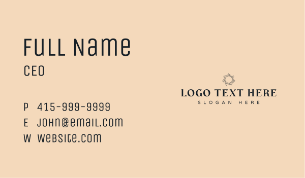 Elegant Hotel Wordmark Business Card Design Image Preview