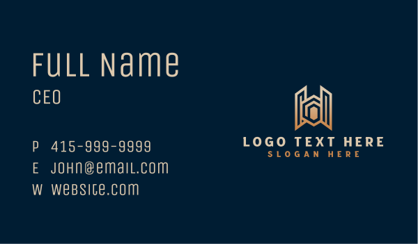 Luxury Real Estate Property Business Card Design Image Preview