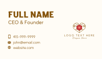 Heart Ruby Gem Business Card Image Preview