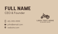 Vintage Motorcycle Business Card Design