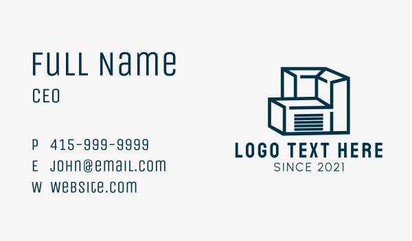 Cargo Shipping Company  Business Card Design Image Preview