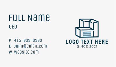 Cargo Shipping Company  Business Card Image Preview