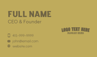 Rustic Fashion Wordmark Business Card Image Preview