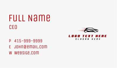 Car Automobile Racing Business Card Image Preview