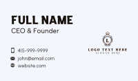 Floral Crown Royal Wreath Business Card Image Preview