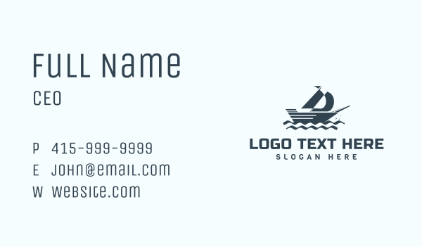 Sailing Boat Yacht Business Card Design Image Preview