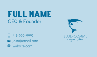 Fishing Blue Marlin Business Card Image Preview