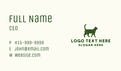 Vine Plant Cat Gardening Business Card Image Preview