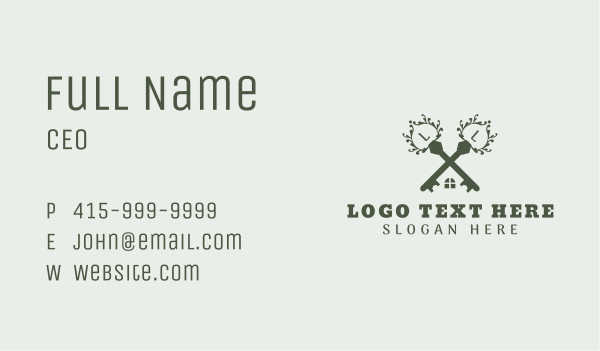 Key Home Lettermark Business Card Design Image Preview