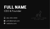 White Dog Trainer Business Card Image Preview
