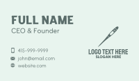 Digital Thermometer Business Card Design