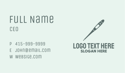 Digital Thermometer Business Card Image Preview