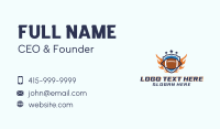 Football Fire Shield Business Card Image Preview