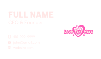Cute Valentine Heart Business Card Image Preview