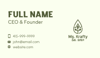 Leaf Spa Essential Oil Business Card Design
